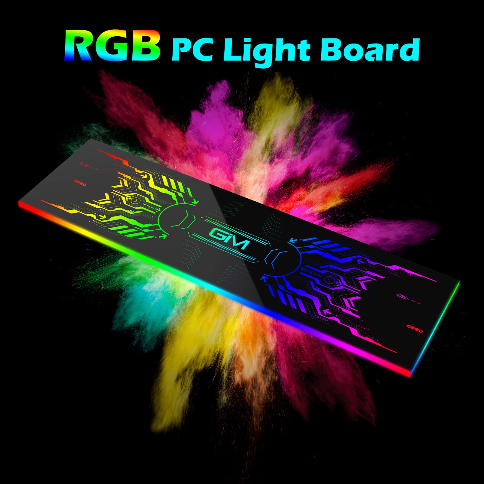 Amazon.co.jp: GIM RGB ディスプレイボード ATX タワーケース LED